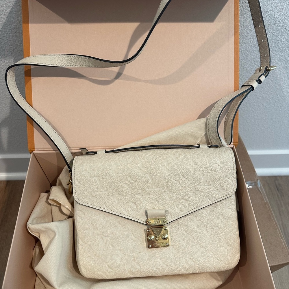 Louis Vuitton Cream Crossbody Bag
